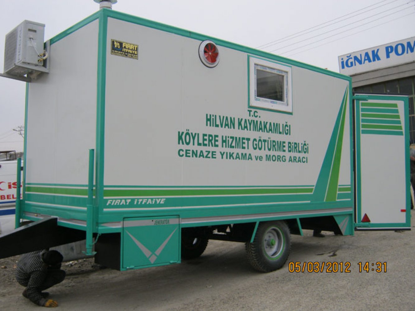 Hilvan Kaymakamlığı Cenaze Yıkama ve Morg Aracı